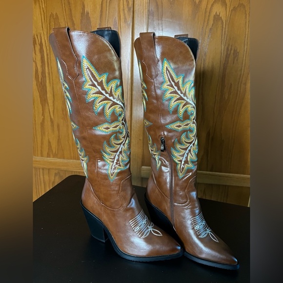 Cowgirl‎ fashion boots embroidered with high heels - Picture 6 of 12